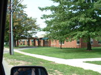 Circling around to the front of my old school