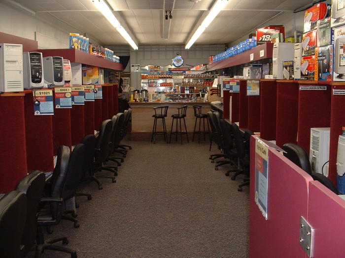 View of the cafe, before opening on the 1st anniversary.