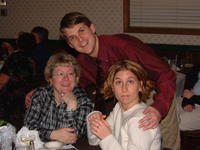 Heather's cousin Chad points out the camera