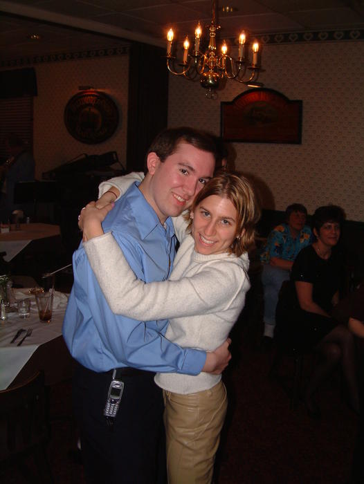 Heather and her boyfriend Mike dancing
