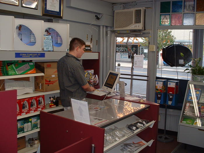 Ryan at our new register