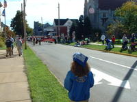 The IUP Marching Band approaches...
