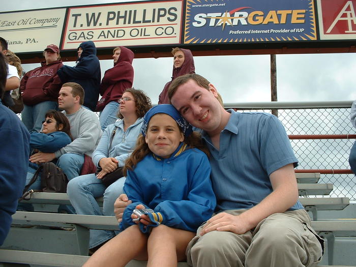 Ashlyn and Mike in the stands