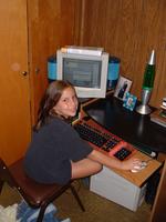 Kayla, chatting with her brother, Sean
