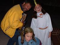 Ashlyn and Kayla with their father CJ