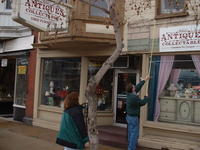 Before the antique shop moved out, 3/17/2002