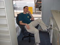 First phone call from the office, 5/29