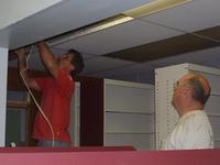 Dad and Rick, let there be light, 6/1/02