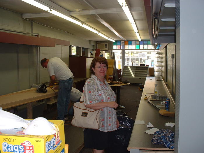 Mom checks things out, 6-9-02