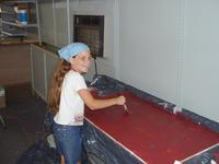 6-15-02, Ashlyn painting workstation dividers