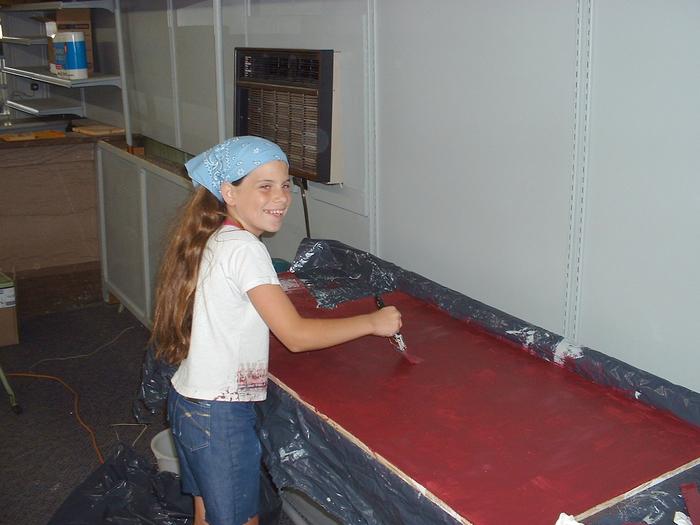6-15-02, Ashlyn painting workstation dividers
