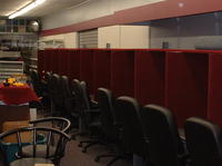 7-6-02, row of finished chairs and dividers