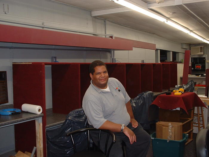 7-6-02, Matt Datcher after helping to build the chairs