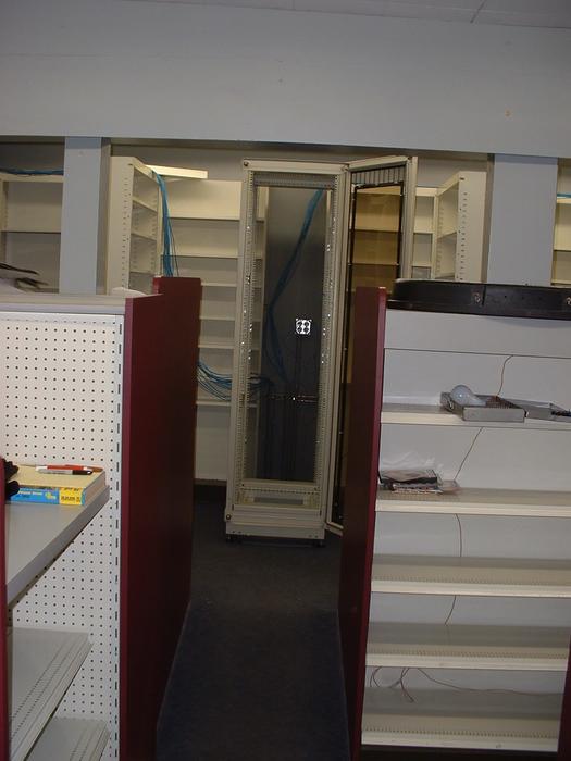 7-8-02, the new rack is put in place!