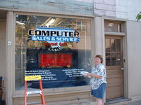 7-11-02, Mom cleaning the windows