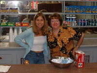 7-12-02, Mom & Heather by the fountain