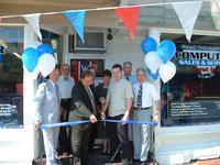 8-2-02, Ribbon Cutting with the State Representative Pat Fleagle