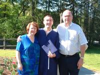 Mike with his parents