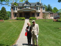 Mike's Grandparents with Wiestling Hall, PSU's oldest building!