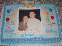 Mike's 21st Birthday Cake, photo from Cancun Spring Break 2002