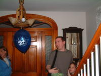 Mike, realizing that more people are present
