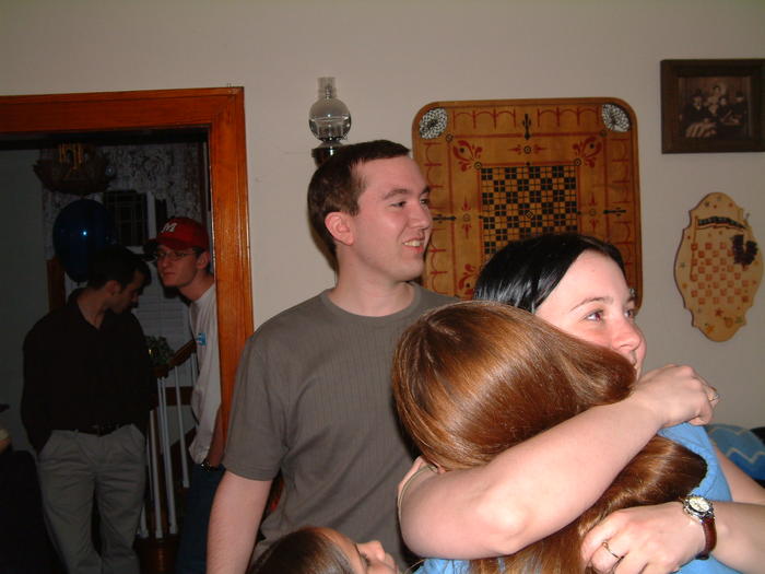Heather and Anita hug