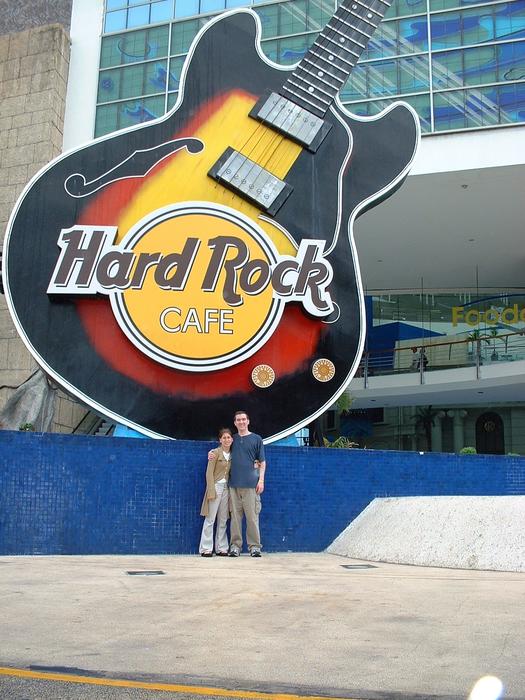 Mike and Heather at Hard Rock Cafe