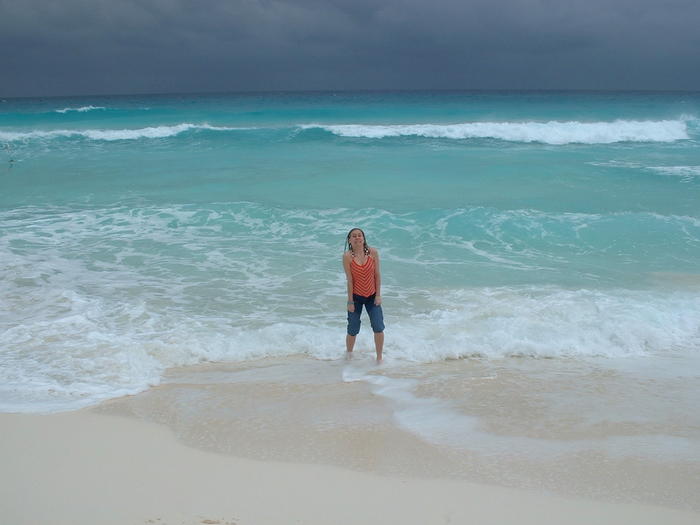 The ocean checks out Heather