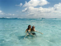 The clear blue ocean