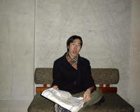 Andy planning our trip, NYC