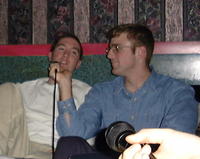 Mike showing off his mad singing skills