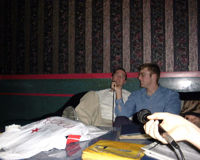 Mike showing off his mad singing skills