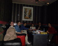 The group at karaoke