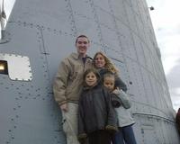 All of us on top of a submarine in Pittsburgh