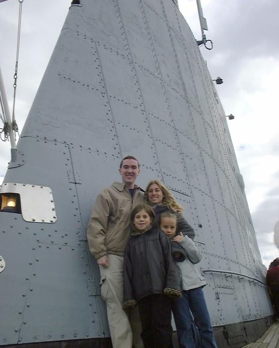 All of us on top of a submarine in Pittsburgh