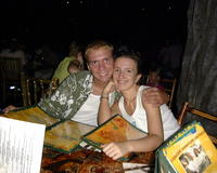 Glenn & Christina at Rainforest Cafe