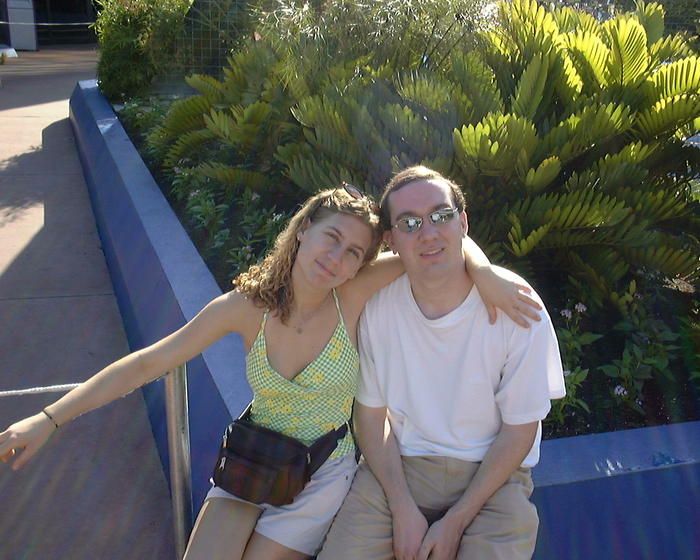 Michael & Heather in front of Universe of Energy