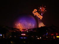 Epcot at night