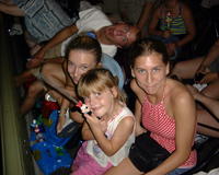 Christina, Heather, & Nichole (she likes pepperoni and broccoli!)