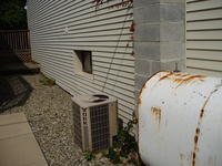West side of building