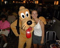 Christina with Pluto