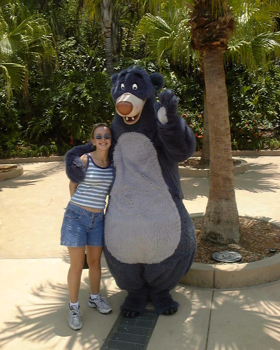 Christina and the blue bear