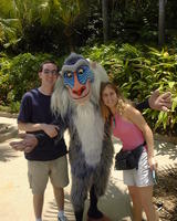 Mike & Heather with Rafiki