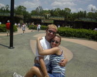 Glenn & Christina entering Animal Kingdom