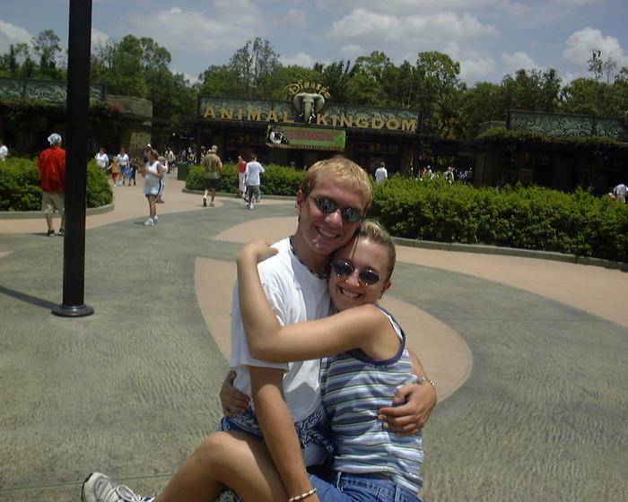 Glenn & Christina entering Animal Kingdom