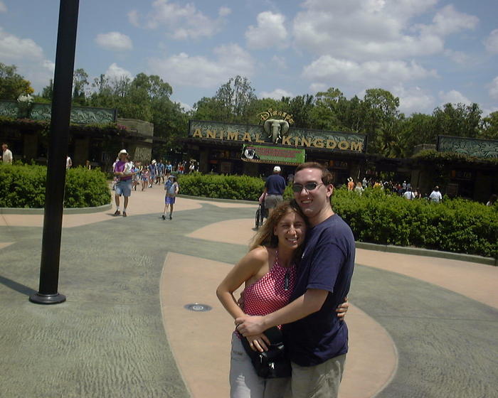 Mike & Heather entering Animal Kingdom