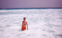 Mermaid on the beach in Cancun