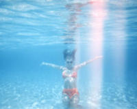 Heather in the *ocean* (not the pool!)