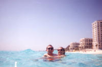 The clear blue ocean