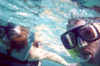 A romantic snorkel together in Cancun